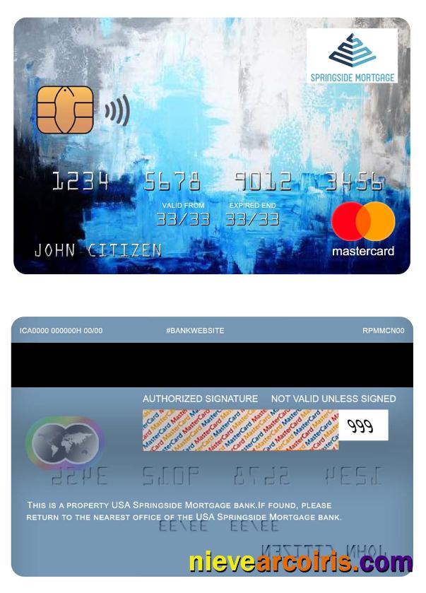 USA Springside Mortgage bank mastercard